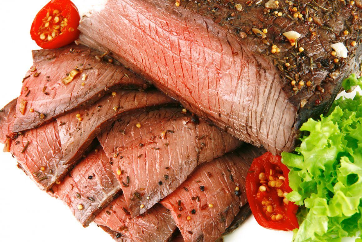 Marinated meat (roasted or at the BBQ)