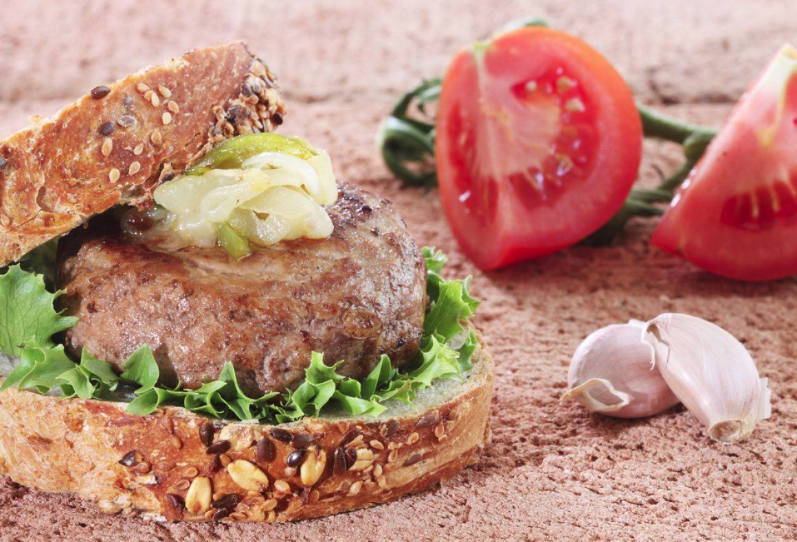 Beef burgers saffron salty